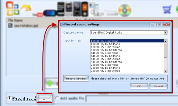 [E.M Free PowerPoint Video Converter - Record audio[2].png]