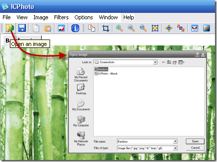 ICPhoto - Open file