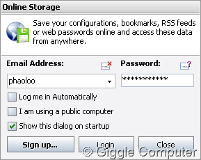 Online storage
