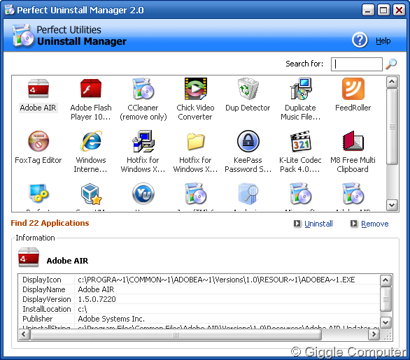 Uninstall Manager