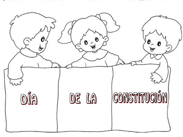 DIA DE LA CONSTITUCION DIBUJOS PARA COLOREAR DE LA ...