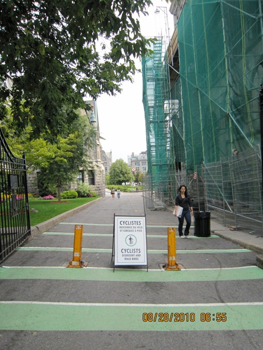 McGill University bicycle ban
