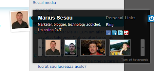 gravatar hovercard marius sescu