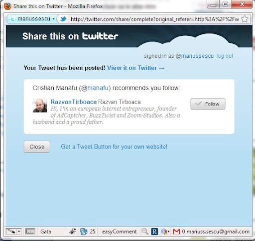 recomandari Twitter