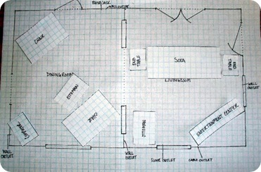 graph paper floor plan 1