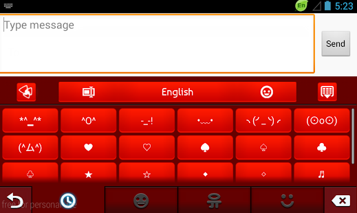 GO Keyboard Red Rose Screenshots 7