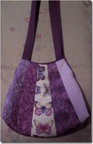 purple butterfly bag
