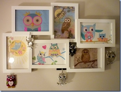 framed owls
