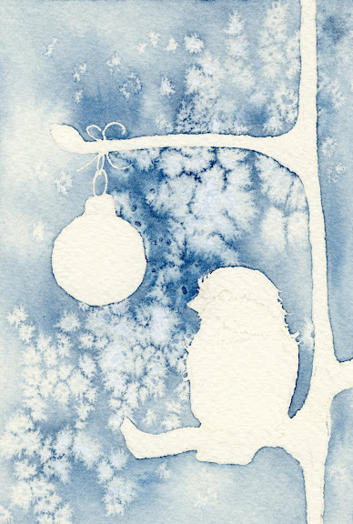 watercolour Christmas painting