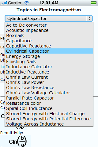 Topics in Electromagnetism Screen 3