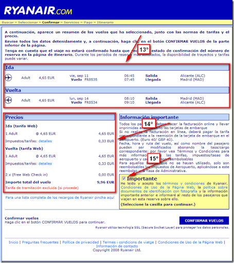 www.viajerosdelobarato.tk: Tutorial: Como comprar un billete en la web de  Ryanair