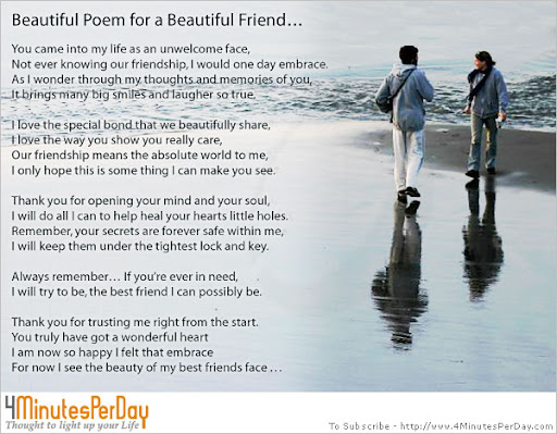 best friend poems. Loving Friend Poem. Jan. 25.