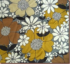 60's daisy fabric