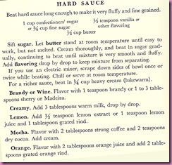 hard sauce recipe