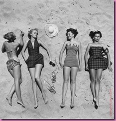 1950s beach fashions