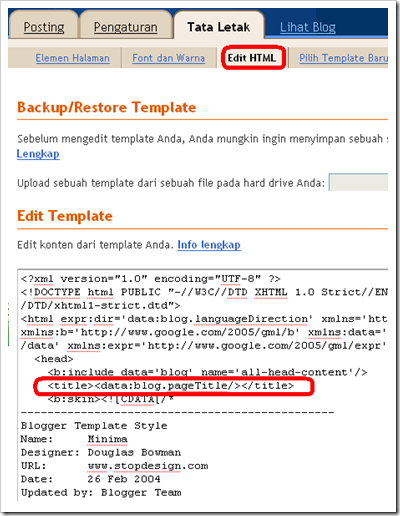 Edit HTML layout