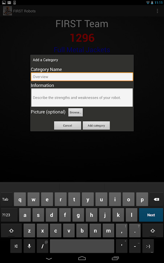    FIRST Robots- screenshot  