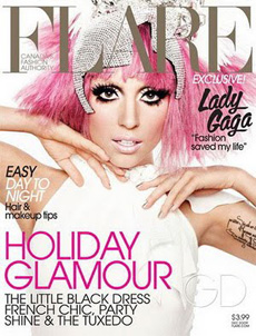 Lady Gaga graces the cover of Flare magazine