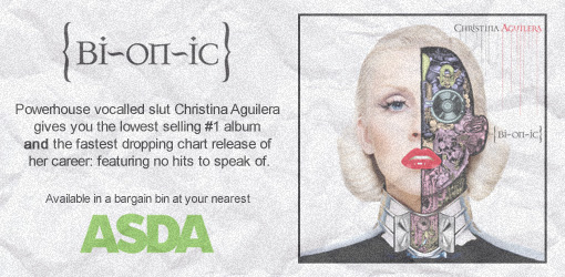 Christina Aguilera's Bionic, at your nearest bargain bin | 'shopped by J ;P