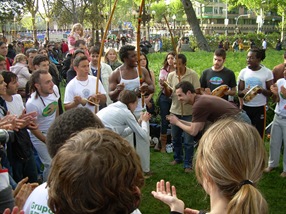 capoeira, Día de la Tierra, Barcelona