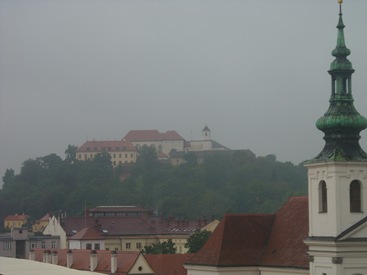 Brno, al fondo el castillo