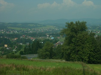 paisaje desde el bus Cracovia-Zakopane