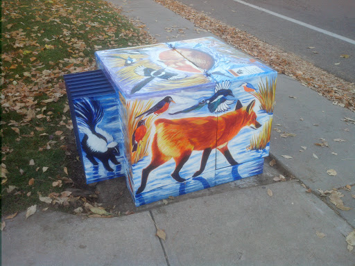 Power Box Fox Mural