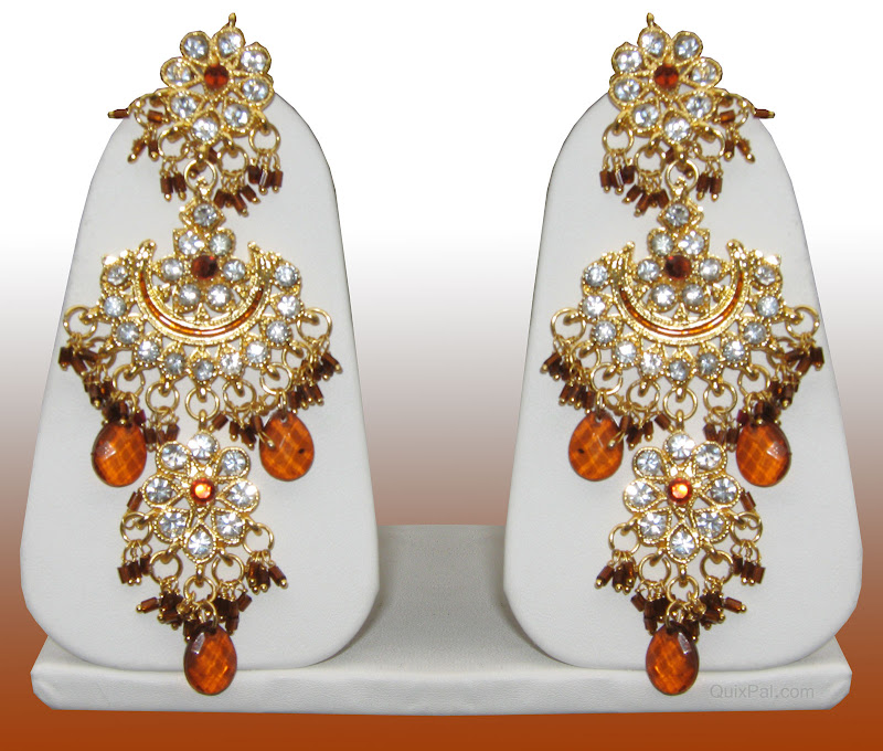 Jodha Akbar Necklace Jewelry Set Coffee  eBay