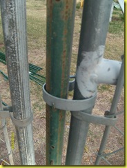 fencing post closeup