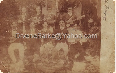 Tamburaški zbor iz Gornje Lastve 1912 godine