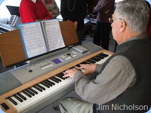 Jim Nicholson playing Colin Crann's Yamaha DGX-620 digital ensemble piano