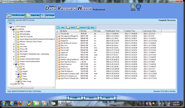 A recovered virtual file structure view of Formatted HDD