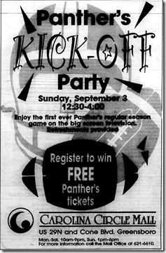 Panthers Kick-Off Party August 31, 1995