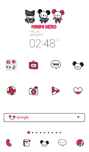 Minimi Hero white dodol theme