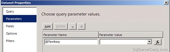 Dataset Properties Parameter