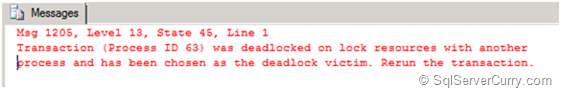 SQL Server Deadlock