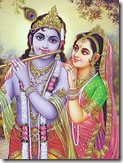 Shrimati Radharani with Krishna