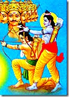 Rama and Lakshmana fighting Ravana