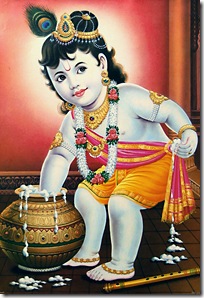 Lord Krishna as a child