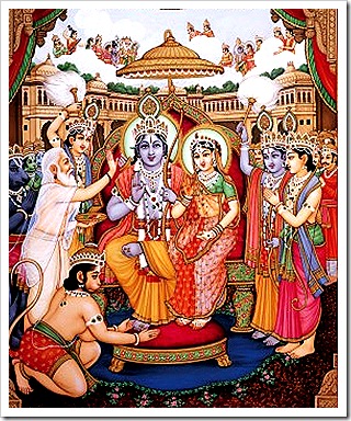 Rama's triumphant return and coronation