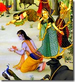 Gopis with Uddhava