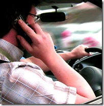 driver talking on cell phone