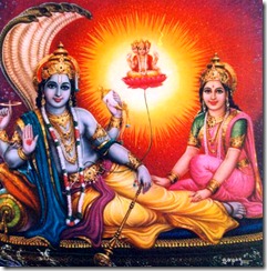 Vishnu in Shvetadvipa