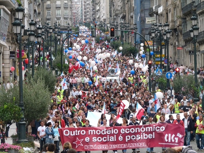 manifestación en Vigo o 29S