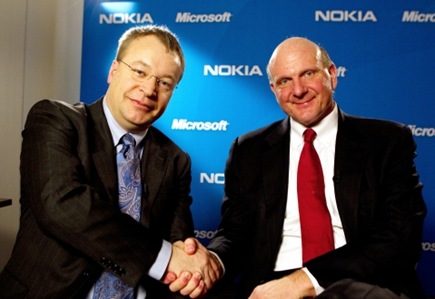 Stephen Elop e Steve Ballmer