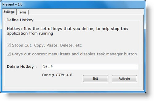 Prevent cut, paste, copy, delete and re-naming of files ...