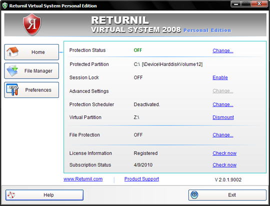 Returnil-Virtual-System