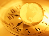 globe-clock-yellow