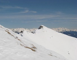 veduta della Karspitze da ovest