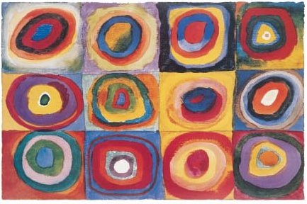 wassily kandinsky, farbstudie quadrate